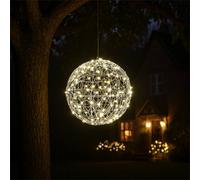 Xmas Haus e 30CM Silver Christmas Hanging Ball Xmas Haus Silver