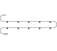 Xmas Haus E27 ES Screw Festoon Black Rubber IP65 5m 10 Lamp Xmas Haus Black