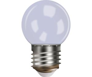 Xmas Haus G45 Bulb, E27 Base, Milky Plastic Cover Warm White in Clear Xmas Haus Clear