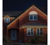 Xmas Haus Icicle Lights 60/40/20 Drop White 5m/120 LED Warm White Xmas Haus White