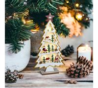 Xmas Haus LED Xmas Tree Festive Village in White Xmas Haus White