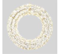 Xmas Haus Pre Lit Micro Led 700mm Wreath With 5M Lead With Timer