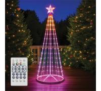 Xmas Haus Rgb Led Festive 180Cm Christmas Star Tree Light Leds With Light Strings & Star Topper, App & Controller, Timer, 50Cm