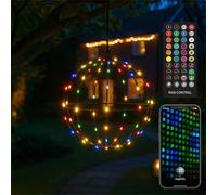Xmas Haus Rgb Mini Seed Led Multifunction Black Foldable Ball Light