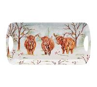 Xmas Highland Cow Medium Snack Tray