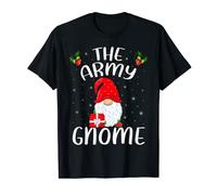 Xmas Holiday Family Matching The Army Gnome Christmas T-Shirt