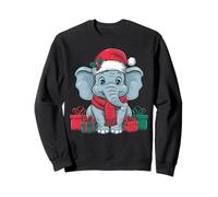 Xmas Holiday Santa Indian Elephant Christmas Sweatshirt