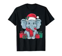 Xmas Holiday Santa Indian Elephant Christmas T-Shirt