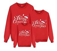 Xmas Jumper Family Matching,Family Matching Xmas Jumpers Funny Xmas Jumpers Sweatshirts Novelty Ugly Xmas Sweaters Pullover Reindeer Mens Womens Girls Boys Festive Santa Tops Outfits,A1-red,7-8 Years