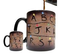 Xmas Lights 11oz Thermochromic Mug, Temperature Heat Sensitive S Things Christmas Light Cup, for Coffee & Milk Tea