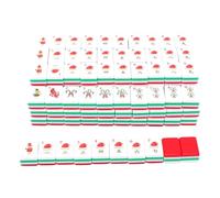 Xmas Mahjong Set with Acrylic Holiday Tiles