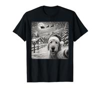 Xmas Moon Night Santa Sleigh Irish Wolfhound Dog Christmas Value Graphic T-Shirt