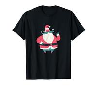 Xmas Mustache Bear Costume with Santa T-Shirt