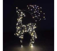 Xmas - Noma 66cm Spun Acrylic Tatton Standing Stag With Branch Antlers