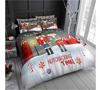 GC GAVENO CAVAILIA Christmas Duvet Cover - Xmas Santa Bedding Double Bed Set With Pillowcases - Poly Cotton Double Duvet Set (200x200 cm) - Soft Easy Care Bed Linen - Xmas Gift For Lovers