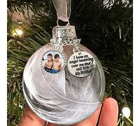 Xmas Ornament 2026 Christmas Ornaments Can Put Photos Angel Feathers A Piece of My Heart Is In Heavens Memorial Christmas's Party Ornament