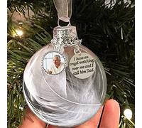 Xmas Ornament 2026 Christmas Ornaments Can Put Photos Angel Feathers A Piece of My Heart Is In Heavens Memorial Christmas's Party Ornament