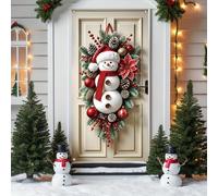 Xmas Ornaments for Christmas Door Cover Door Holiday Party Decoration Snowman Hanging Cover Decoration In Stock Accessories Idea and Garden Ornament Indoor Outdoor Use