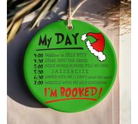 Xmas Ornaments My Day I'M Booked Christmas Pendant Unique Keepsake For Souvenir Festival Indoor