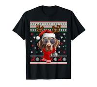 Xmas Pajama Matching German Shorthaired Pointer Christmas T-Shirt