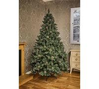 Premier Decorations Rocky Mountain Pine Tree PVC Tips with Cones, 2.1m