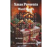 Xmas Presents Word Search Book: Word Searches with Easy to Read Print about the holiday spirit. | 6x9 inches, 110 pages | 50+ Puzzles.