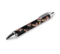 Xmas Riding Rainbow Uni-corn Ballpoint Pens 0.5mm Fine Black Ink Retractable Writing Rollerball Pen for Home Office