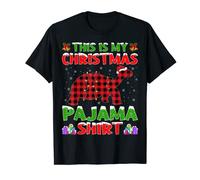 Xmas Santa Hat This Is My Tortoise Christmas Pajama T-Shirt