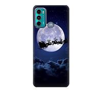 Xmas Santa Moon Case Cover For Motorola Moto G60, G40 Fusion