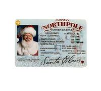 Xmas Santa's Sleigh Lost Driving License,Santa Claus Drivers License,Santa License, Lost Santa ID Card License,Christm Santa