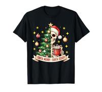 Xmas Skeleton Sorta Merry Sorta Scary Christmas Tree Pajamas T-Shirt