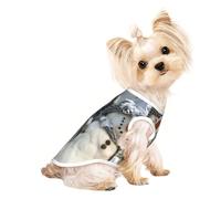 Xmas Snowman print Dog Clothes T Shirts for Small Dogs Breathable Puppy Kitten Dog Shirts for Pet Dogs Cats