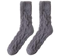 Xmas Socks Christmas Wool Women Slippers Bed for Cozy Fluffy Womens 4-7 Slipper Men Warm Mens Thermal Autumn Gifts Sale Clearance Ladies Grey