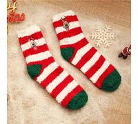 Xmas Socks Womens Fluffy Christmas for Men Cozy Girls Women Wooly Slipper Bed Comfy Fleece Cabin Plush Sock Mens Cotton Thermal Slippers Ladies Wool Yellow
