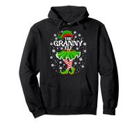 Xmas The Granny Elf Christmas Festive Snow for Girls Women Pullover Hoodie