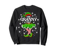 Xmas The Granny Elf Christmas Festive Snow for Girls Women Sweatshirt