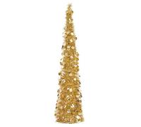 Xmas - Three Kings 1.8m Pop Up Gatsby Tinsel Christmas Tree Gold