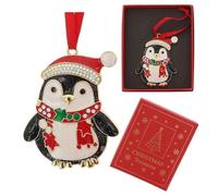 Xmas Treasures Festive Penguin Boxed Hanging Decoration