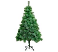 Xmas Tree Artificial Holiday Christmas Pine Tree for Home Office Party Decoration Easy Assembly Metal Hinges & Foldable Base Green Christmas trees(210cm)