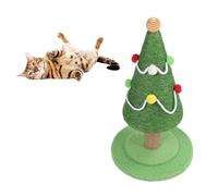 Xmas Tree Cat Scratching Post, Tall Cat Tree for Adult Large Cats, Sturdy Structure Cute Toy Cat Sisal Scratcher Indoor Outdoor, Enhanced Interaction and Guard Your (Medium: 30 X