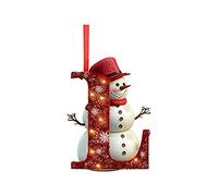 Xmas Tree Decorations Christmas Decorations Christmas Tree A To Z Letter Decorative Xmas Pendant Personalized Diy Baubles Snowman Letter Hanging Ornament