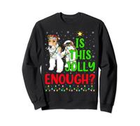 Xmas Tree Is This Jolly Enough Wire Fox Terrier Christmas Sweatshirt