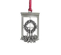 Xmas Tree Pewter Pendant DIY Craft Hanging Decoration for Xmas Tree Home Party, Easy to Maintain Shape and Color, Great Gift Tags, Country Farmhouse Decor (Generic4gigrmkxha-10319977)