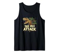 Xmas Tree Rex Attack Costume for Boys and Girls Tank Top
