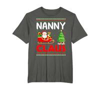 Xmas Tree Santa Christmas Costume Matching Nanny Claus T-Shirt