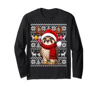 Xmas Ugly Sweaters Festive Santa Falcon Bird Christmas Long Sleeve T-Shirt