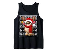 Xmas Ugly Sweaters Festive Santa Falcon Bird Christmas Tank Top
