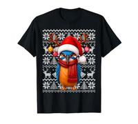 Xmas Ugly Sweaters Festive Santa Kingfisher Bird Christmas Value Graphic T-Shirt