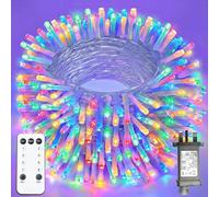 XmasBokeh Fairy Lights 300 LED Multicolour Christmas String Lights Timer 8 Modes