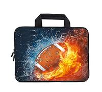 XMBFZ 11.6 12 12.1 Inch Laptop Carrying Bag Protective Chromebook Case Pouch Netbook Notebook Ultrabook Bag Tablet Sleeve Cover Travel Briefcase with Handle for Men Women (football)